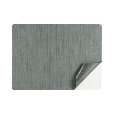 Imagem de PATIKIL Patch de reparo de linho, adesivos autoadesivos de tecido de linho de 20 x 28 cm para sofá, sofá, roupas, bolsas, tendas, assentos de carro, móveis, cinza escuro