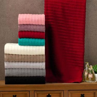 Imagem de Kit Toalha de Banho Gigante 2 Peças, 1.5m x 75cm Bordô - Lolijú Enxova