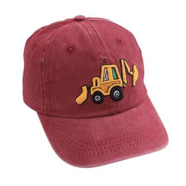 Imagem de Boné de beisebol KABAKE Cute Embroidery Excavator Kids Red 2-8