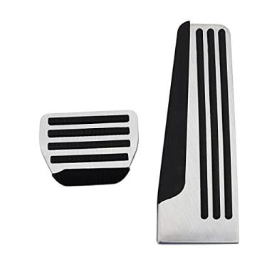 Imagem de Capa de pedal de freio do acelerador a gás da at Foot Pad compatível com Infiniti G25 G35 Q50 Q60 Q70 QX70 M25 M37 FX EX Series Model (aço inoxidável)