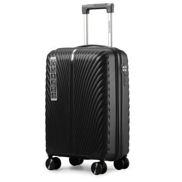 Imagem de Mala de Viagem 10kg de Bordo em Polipropileno e Zíper Duplo Antifurto com Rodas 360º e Cadeado - Padrão Anac - Allabard