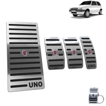 Imagem de Pedaleira + Descanso Fiat Uno 2004 Até 2011 Preto Manual