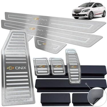 Imagem de Descanso Soleira Pedaleira Prata Onix Effect 2013 a 2019