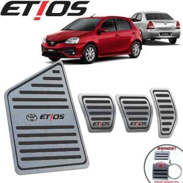 Imagem de Pedaleiras + Descanso Toyota Etios 13 A 19 Manual Preto