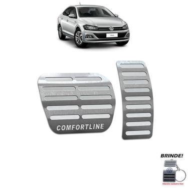 Imagem de Pedaleira Gravação Prata Virtus Comfortline 2018 a 2020