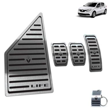 Imagem de Descanso + Pedaleira Manual Renault Sandero Life Preto
