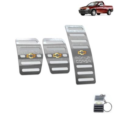 Imagem de Pedaleira Chevrolet Pick-Up Corsa Todos Os Modelos Aço Inox
