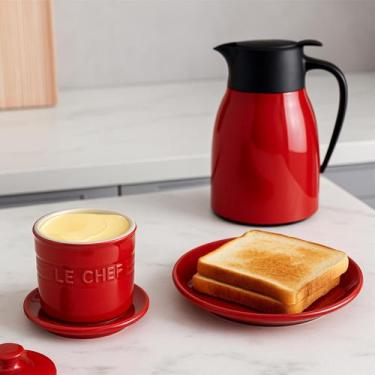 Imagem de Manteigueira Francesa Le Cheff Cerâmica Porta Manteiga 10cm - Hauskraf
