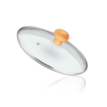 Imagem de Tampa Redonda de Vidro Temperado de 31 Cm Para Chapa Disco de Arado Mk