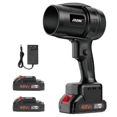 Imagem de Soprador Turbo Ar Pó Folhas Portátil 2 Baterias Recarregável - MDHL