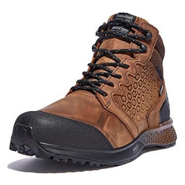Imagem de Timberland PRO Men's Reaxion Mid Soft Toe Waterproof Athletic Hiker Work Boot, Brown/Black, 14