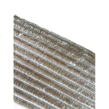 Imagem de Manta Cobertor Canelada Casal Riscada Aveludada 2,00x1,80m (avelã)