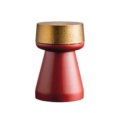 Imagem de Mesa central redonda pequena mesa lateral moderna decoração de sala de estar sofá mesa lateral decoração de escritório mesa de centro quarto mesa de cabeceira de metal