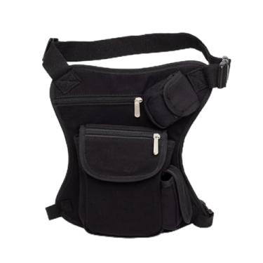 Imagem de Bolsa de perna de ciclismo, bolsa de cintura multifuncional, bolsa de perna de lona para motocicleta, bolsa de perna com queda de coxa, bolsa de perna de motocicleta, pochete de quadril, Uma cor, One