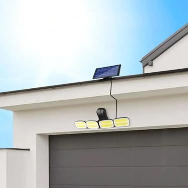 Imagem de Holofotes solares de jardim 4x 800lm com detecção e controle de movimento
