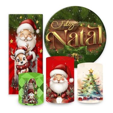 Imagem de Kit de Festa Natal, Painel Redondo Natal, Painel de Festa Redondo, Por