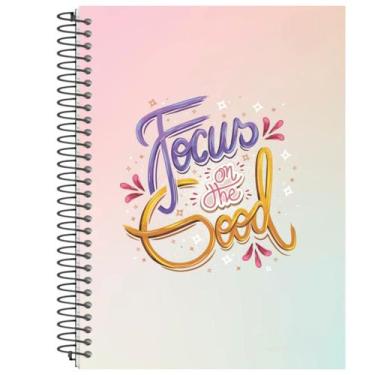 Imagem de Caderno Capa Dura 15 Matérias 240 Folhas Happy Life 1 Un - PanAmerican