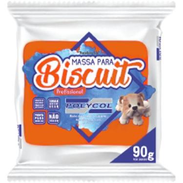 Imagem de Massa de Porcelana Fria Biscuit 90G Laranja (7898087042371) - Polycol