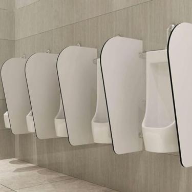 Imagem de Divisória de vaso sanitário para urinol, defletor de mictório montado na parede, divisórias de banheiro, divisória de tela de proteção de banheiro, para espaço público/banheiro/hotel, 90 x 40 cm