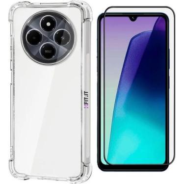 Imagem de Kit Capa para Xiaomi Redmi 14c e Película 3D 9D Vidro Temperado Xiaomi