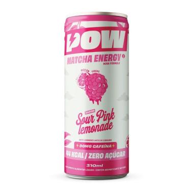 Imagem de Energético Pow Matcha Energy Sabor Sour Pink Lemonade Zero Açúcar 310ml
