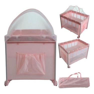 Imagem de Berço Cercado Serenata Pink Burigotto