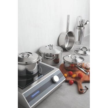 Imagem de Jogo de Panelas Tramontina Solar Inox com Fundo Triplo 4 Peças