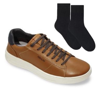 Imagem de Kit Sapatênis Ferracini Quest Masculino + Meia