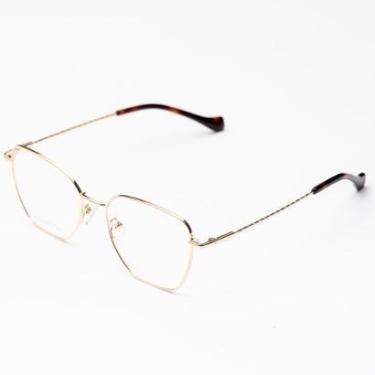Imagem de Armação Óculos de Grau Feminina Metal Quadrado / Dani- Óculos Sunrise-Feminino