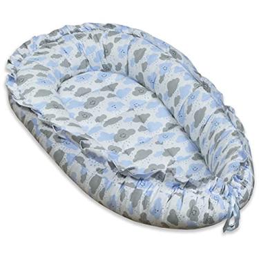 Imagem de Ninho Redutor de Berço para Bebê - Chuva de Benção Azul