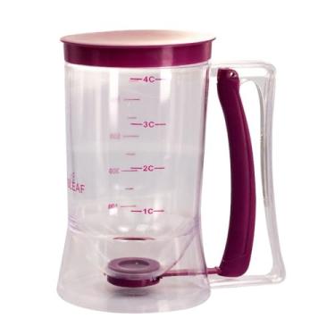 Imagem de Campineira Dispenser Dosador de Massas para Cupcake, Panquecas e Bolos 900ml - Rosa, Transparente