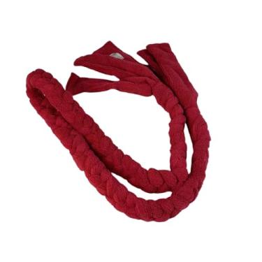 Imagem de Fenteer Corda de Pilates para Alongamento Trançada Vermelha para Fitness Ginástica Acrobacias Academia em Casa