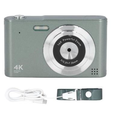Imagem de Câmera digital HD vintage 4K 6.1 cm 48MP 16X Zoom sem trepidação para fotografia, gravação de vídeo e viagens (verde)
