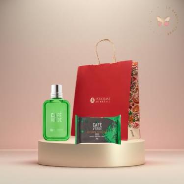 Imagem de Kit Café Verde Loccitane - Colônia 15ml + Sabonete em Barra 75g