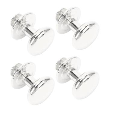 Imagem de Generic Rebite de Cabeça Redonda, Rebite de Cabeça Esférica Suavemente Alta Dureza de Liga de Zinco Com Parafusos de Ferro de 8mm para Ferramenta de Fixação de Tesoura (Prata)