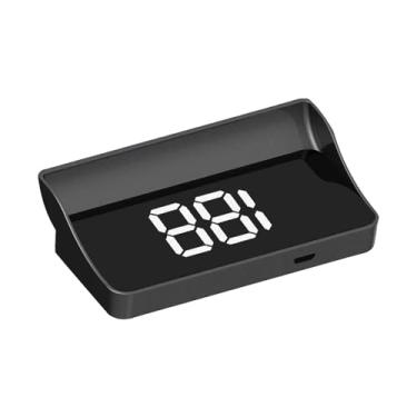 Imagem de FVDPWYE Velocímetro Moderno com Visor HUD Universal, Indicador de Velocidade E Odômetro Digital para ônibus, SUVs E Muito Mais, MPH branco