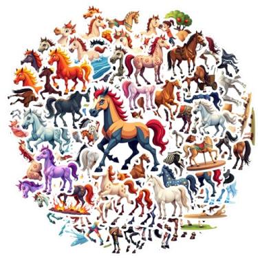 Imagem de 70 peças de adesivos de fantasia de unicórnio de cavalo adesivos de grafite divertidos DIY para mala, geladeira, telefone, bagagem, laptop, guitarra, carro, adesivo, brinquedos, guitarra, laptop