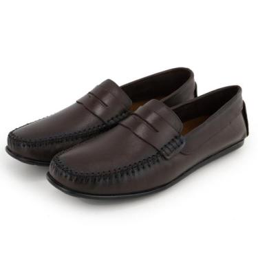 Imagem de Mocassim Casual Masculino Couro Legitimo Granado - 602 - Café, 38