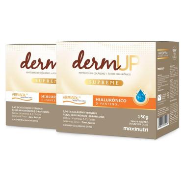Imagem de Kit 2 Dermup Supreme Verisol Maxinutri 30 Sachês Neutro