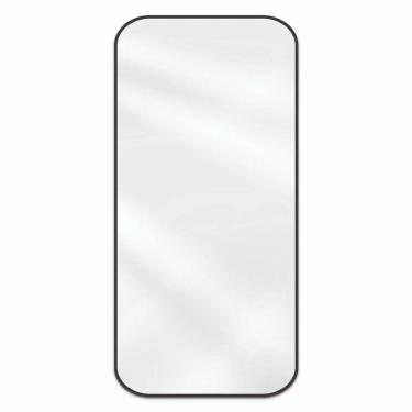 Imagem de Espelho Orgânico Decorativo Retangular Grande Moderno Sala Quarto Banheiro Preto