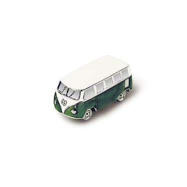Imagem de BRISA Coleção VW – Ímã Volkswagen Frigorífico Escritório Pinboard T1 Ônibus 3D Mini Modelo (Ônibus Clássico/Verde)