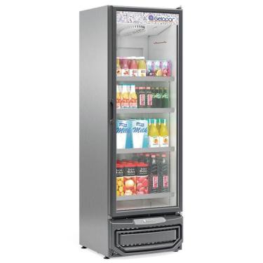 Imagem de Expositor Vertical 1 Porta De Vidro Gcvr45 Gelopar Refrigerador 445 Litros Inox 220v