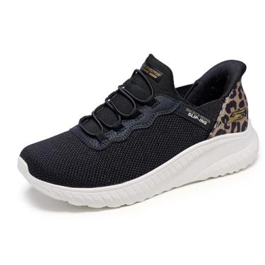 Imagem de Skechers Tênis feminino sem cadarço Bobs Squad Chaos-Seize The Hour, Preto, 42