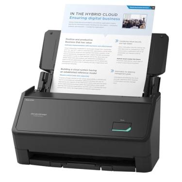 Imagem de ScanSnap iX2400 Scanner colorido de alta velocidade com botão de um toque simples de documentos, fotos e recibos com alimentador automático de documentos de 100 páginas para Mac ou PC, preto