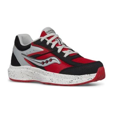 Imagem de Saucony Tênis de corrida Cohesion Kdz para meninos, Preto/vermelho, 22 BR