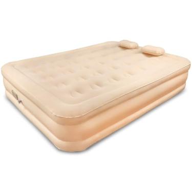 Imagem de Colchão Inflável Casal com Bomba Recarregável: Inflação e Deflação Automáticas Rápida e Silenciosa - 203x154x44cm