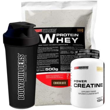 Imagem de Kit Whey Protein 500G+ Power Creatina 100G - Bodybuilders