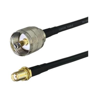 Imagem de Cabo Coaxial RF UHF RG316 RG58 PL259 SO239 Para SMA Macho Fêmea Com Co