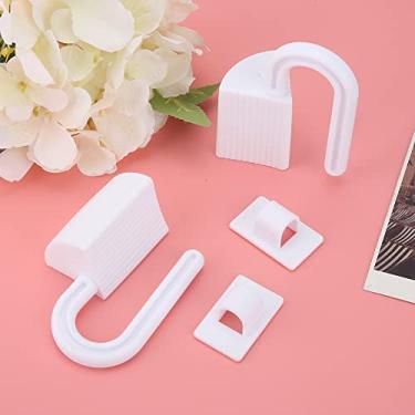 Imagem de Generic Braçadeira de Porta de Segurança, Fácil de Instalar, Clipe de Rolha de Porta de Criança para Segurança do bebê, 2 Peças, Pacote