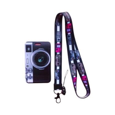 Imagem de Porta-Cartões Retrô Com Cordão, Alça De Pescoço Para Câmera, Estojo Pa